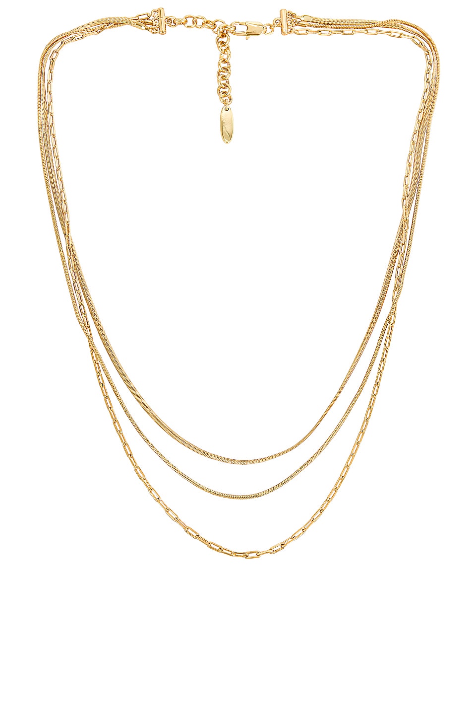 Luv AJ The Chandon Multi Chain Necklace in Gold