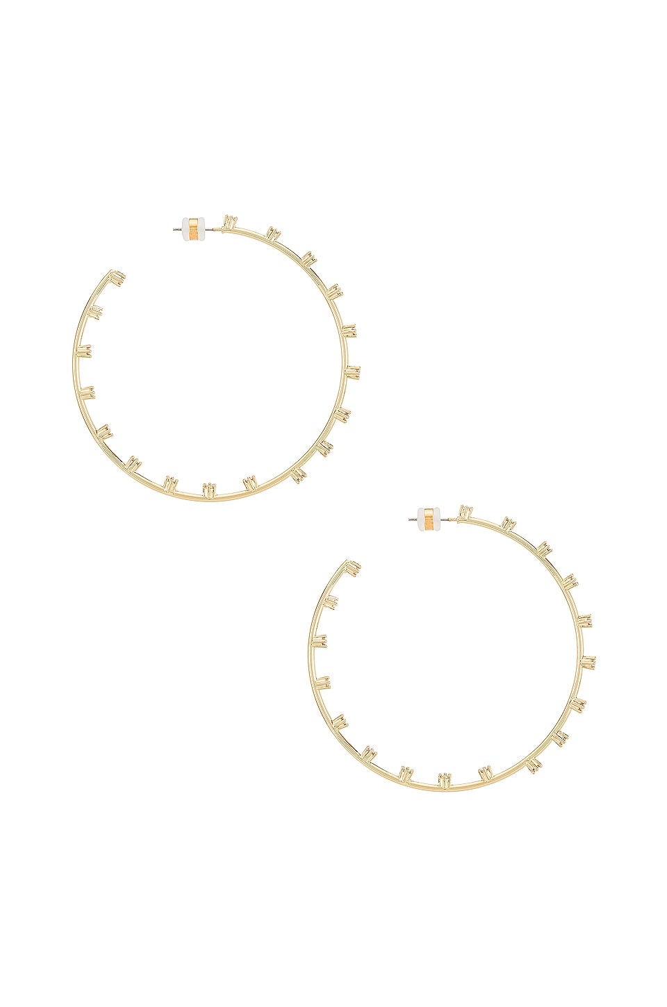Luv AJ The Stardust Statement Hoops in Gold