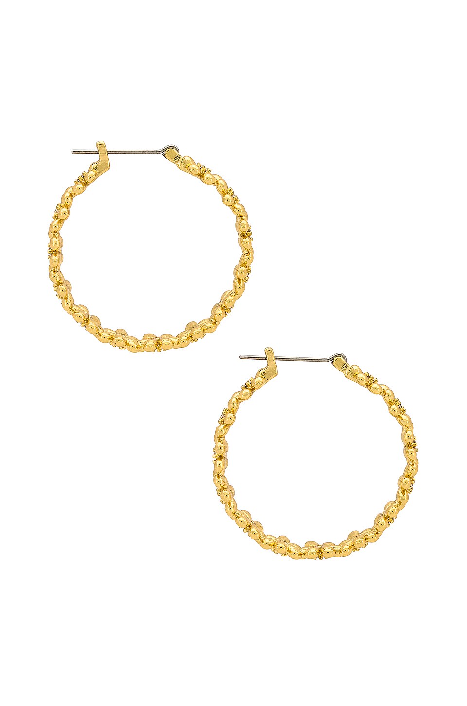 Luv AJ The Daisy Chain Hoops in Gold