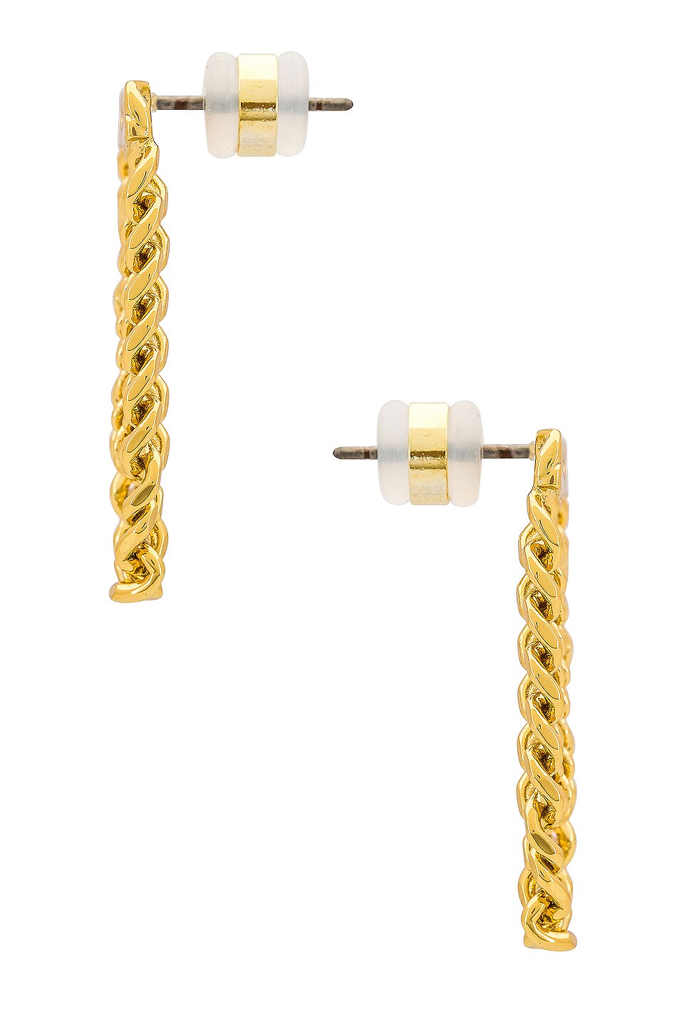 Luv AJ Louis Chain Studs in Gold