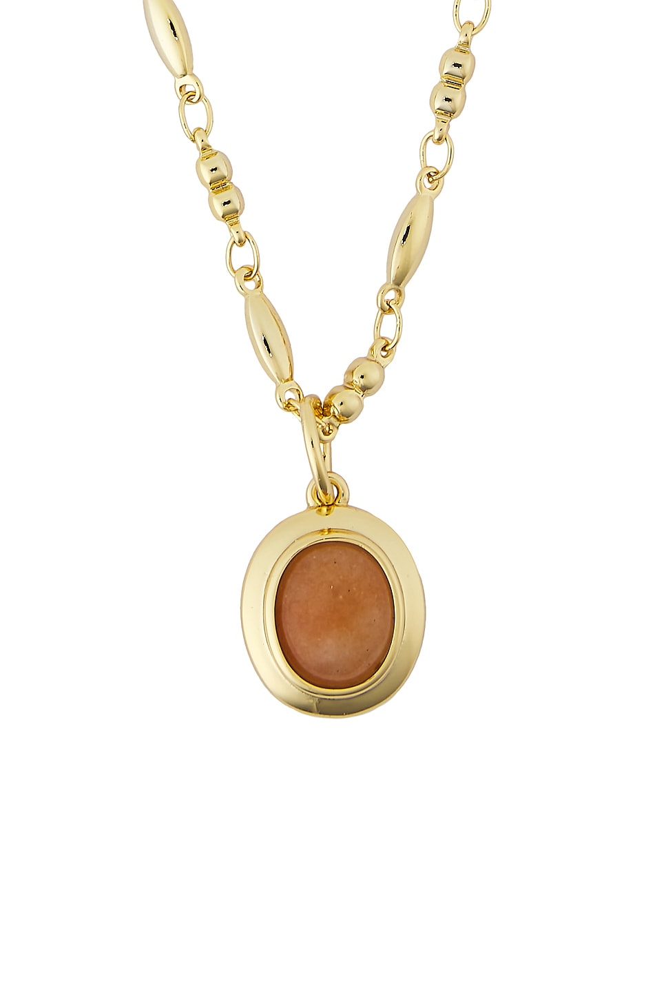Sunset Stone Locket Necklace