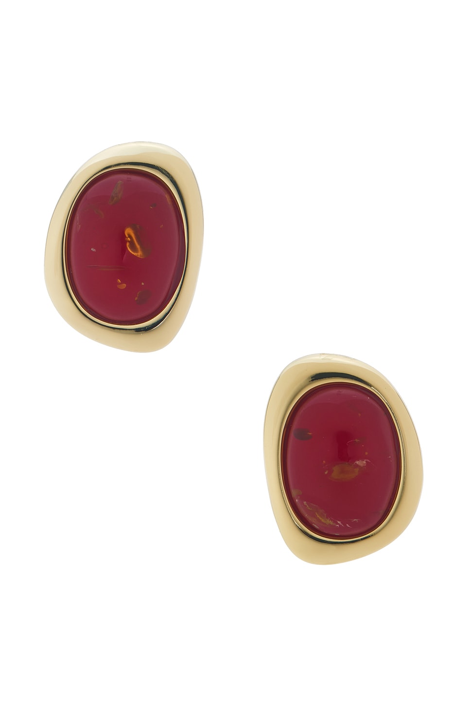 The Amber Honey Resin Stud Earrings