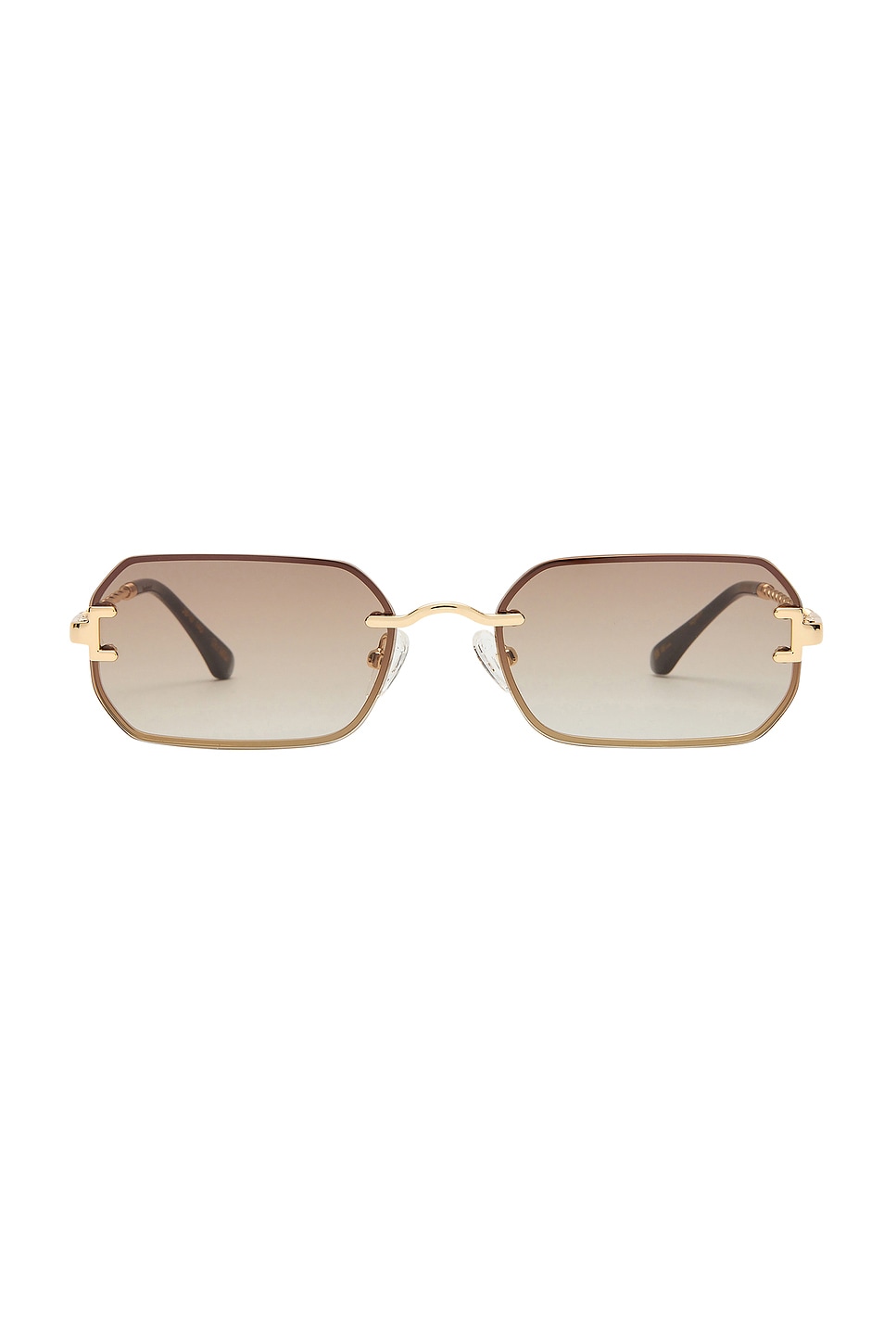 Mila sunglasses in gold & brown Grad MILA – GIGI STUDIOS main image 4