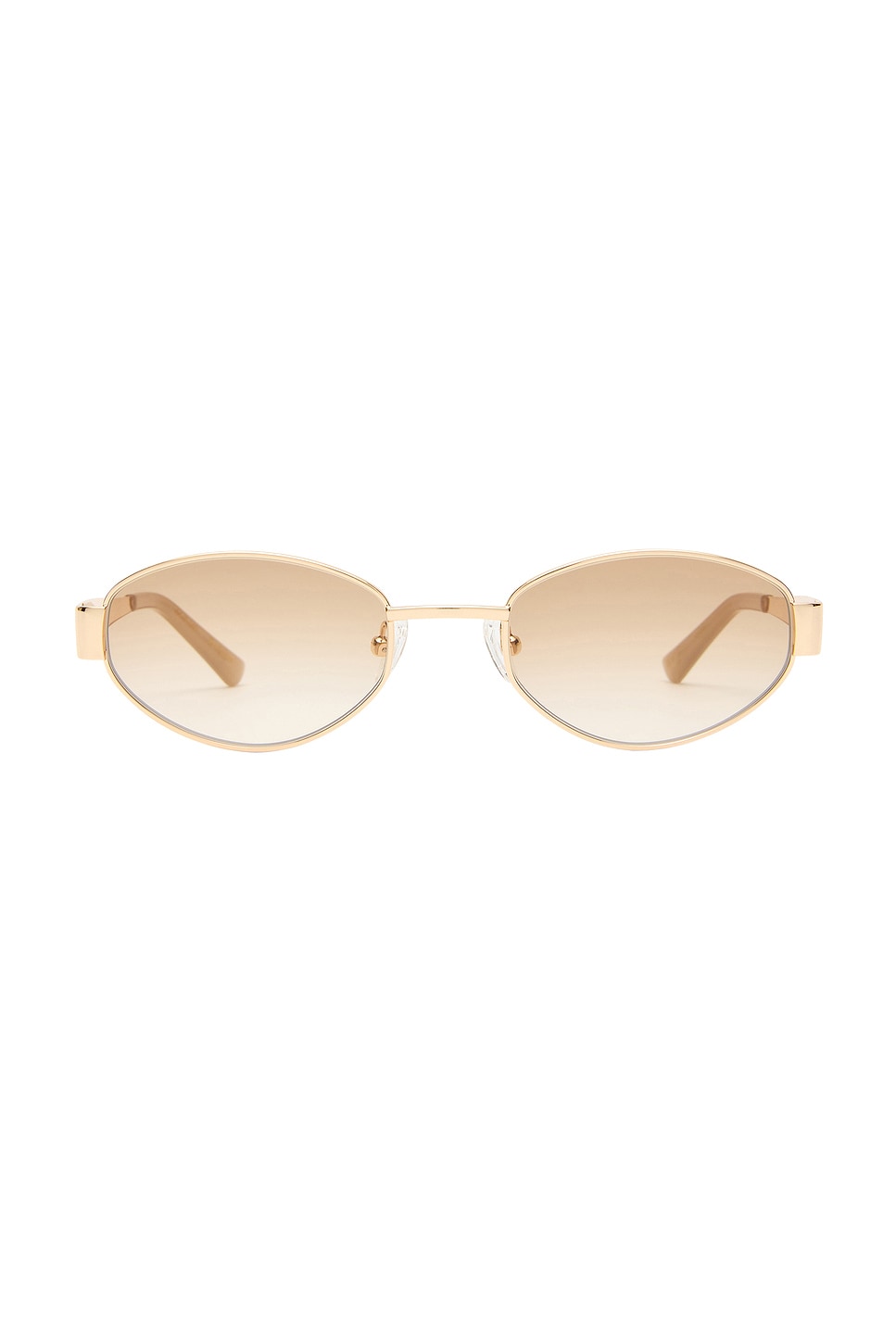 Luv Lou The Boston Sunglasses in Gold & Tan Grad | REVOLVE display picture 1