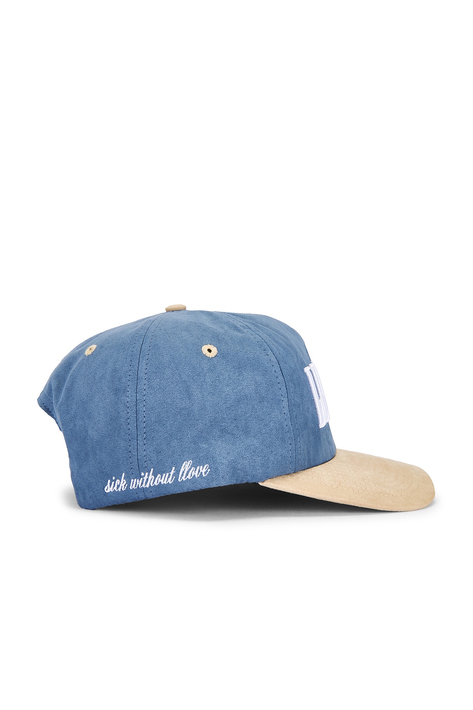 LLOVESICK Franchise Cap in Pastel Cream & Blue Steel | REVOLVE