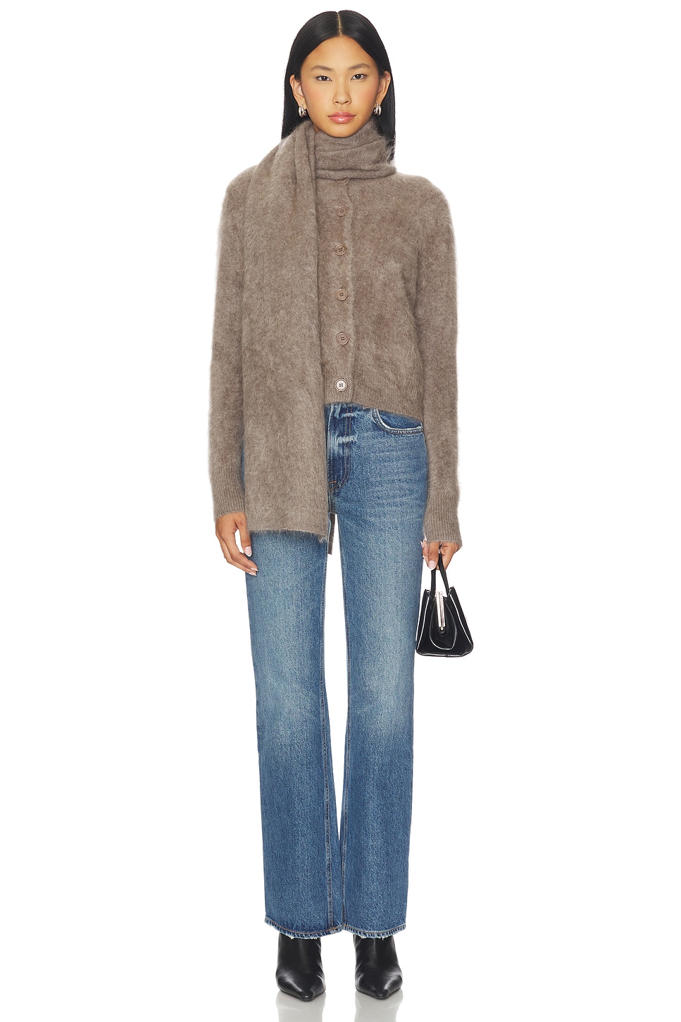 Lisa Yang Azalea Cardigan in Truffle Brushed | REVOLVE