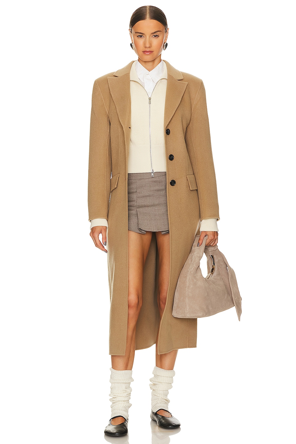 Image 1 of Ruth Wool Coat in Light Camel