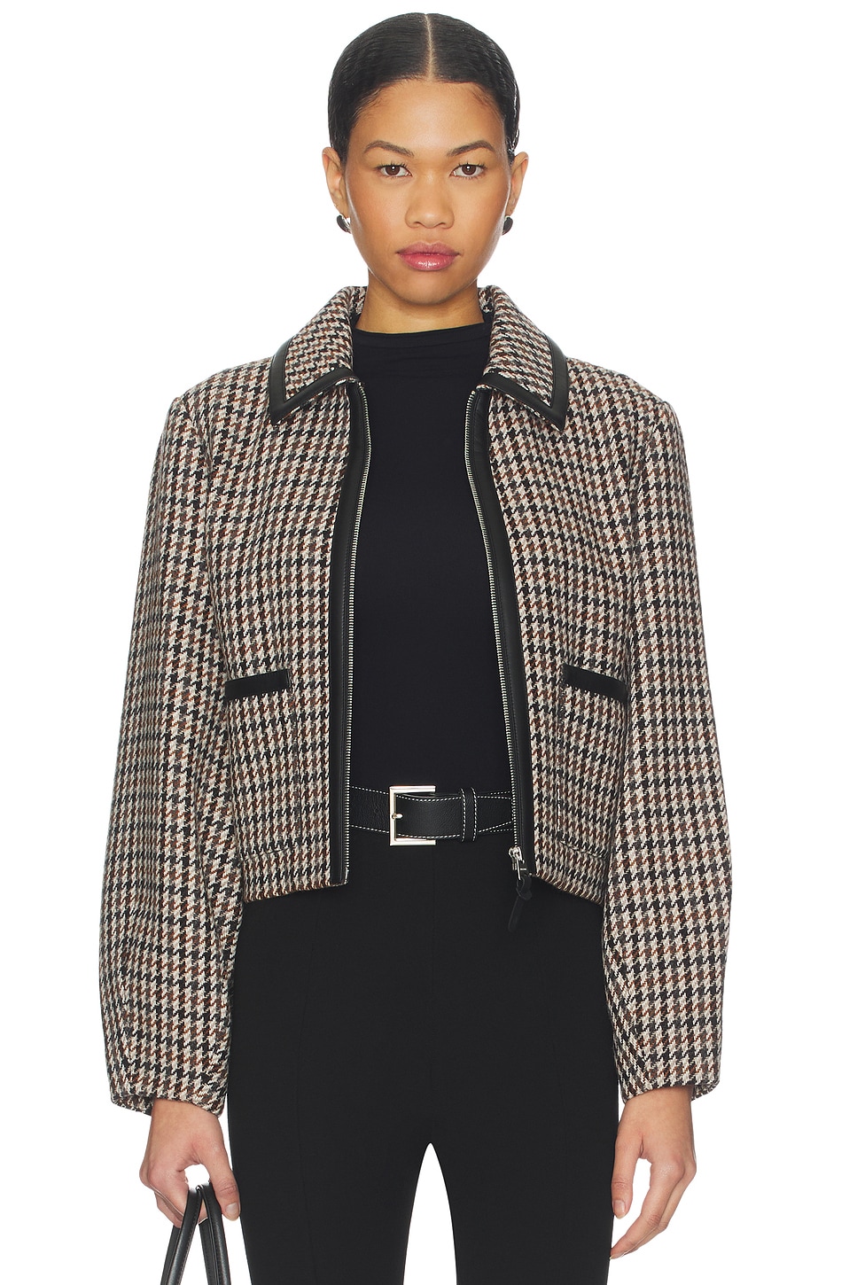 Mackage Solana Jacket in Earth Brown Multi | REVOLVE