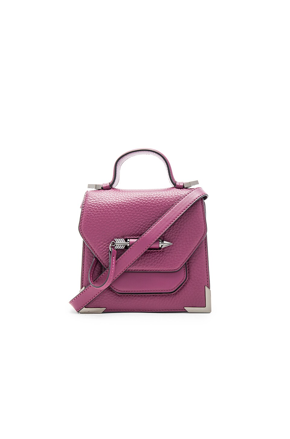 Mackage Rubie Mini Crossbody Bag in Berry & Gunmetal REVOLVE
