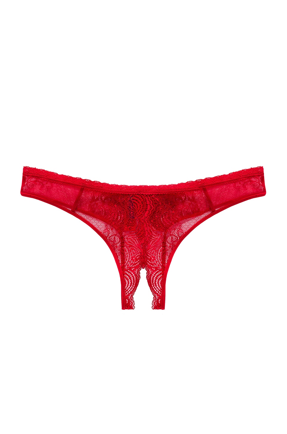 MAISON CLOSE La Directrice Openable Thong in Red | REVOLVE