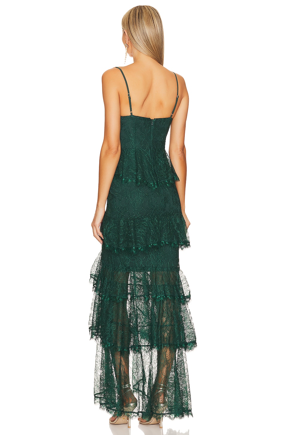 MAJORELLE Zelda Fitz Gown in Emerald Green | REVOLVE