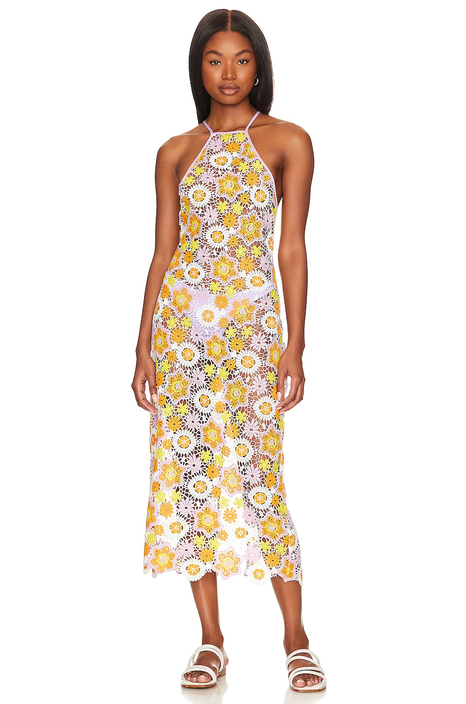 MAJORELLE Marleigh Midi Dress in Groovy Multi