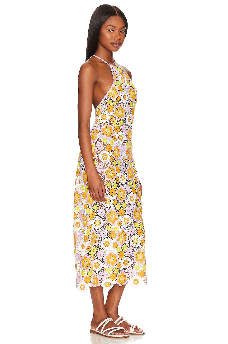 MAJORELLE Marleigh Midi Dress in Groovy Multi
