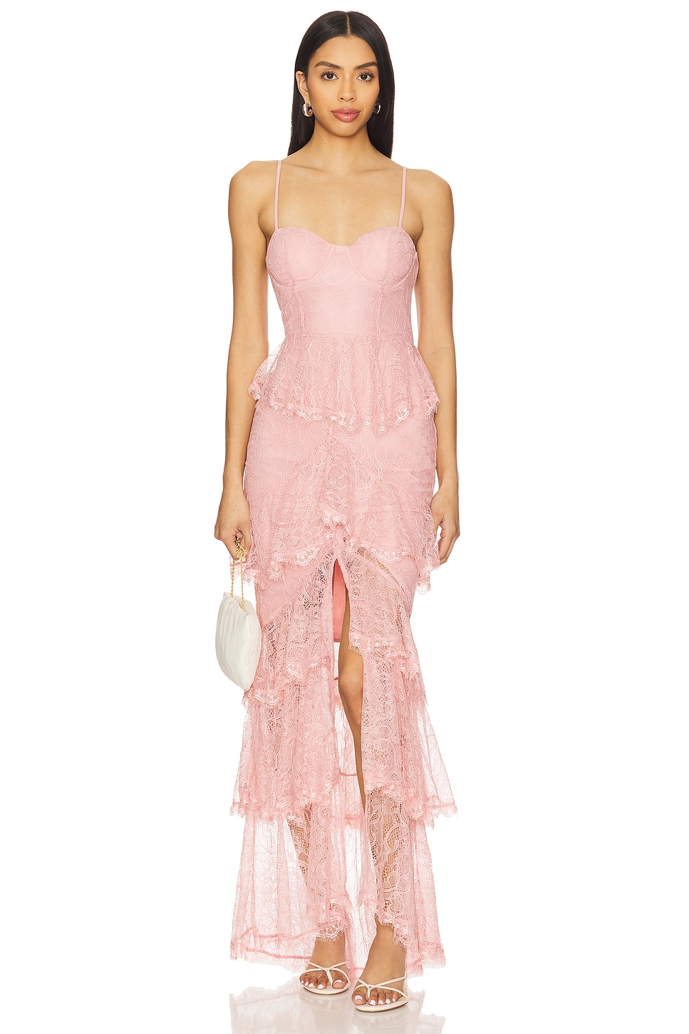 zelda pink dress ballet pink dress Zelda Asymmetric Slinky Midi Dress