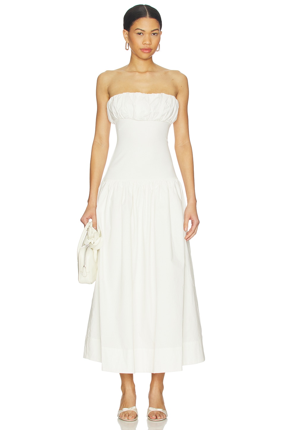 revolve white midi dresses Revolve NBD White Midi Dress by NBD