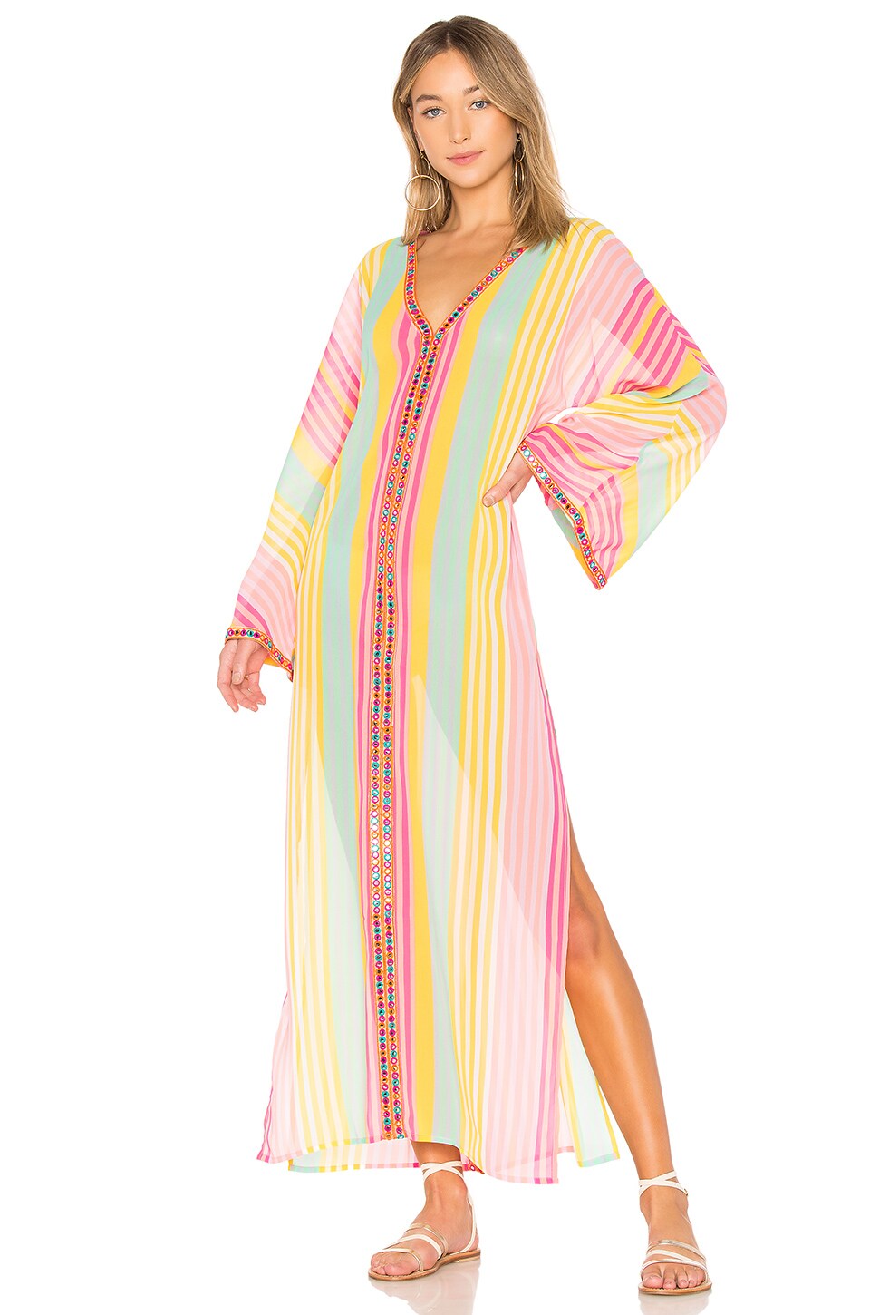 MAJORELLE Getaway Caftan Mini in Sherbert
