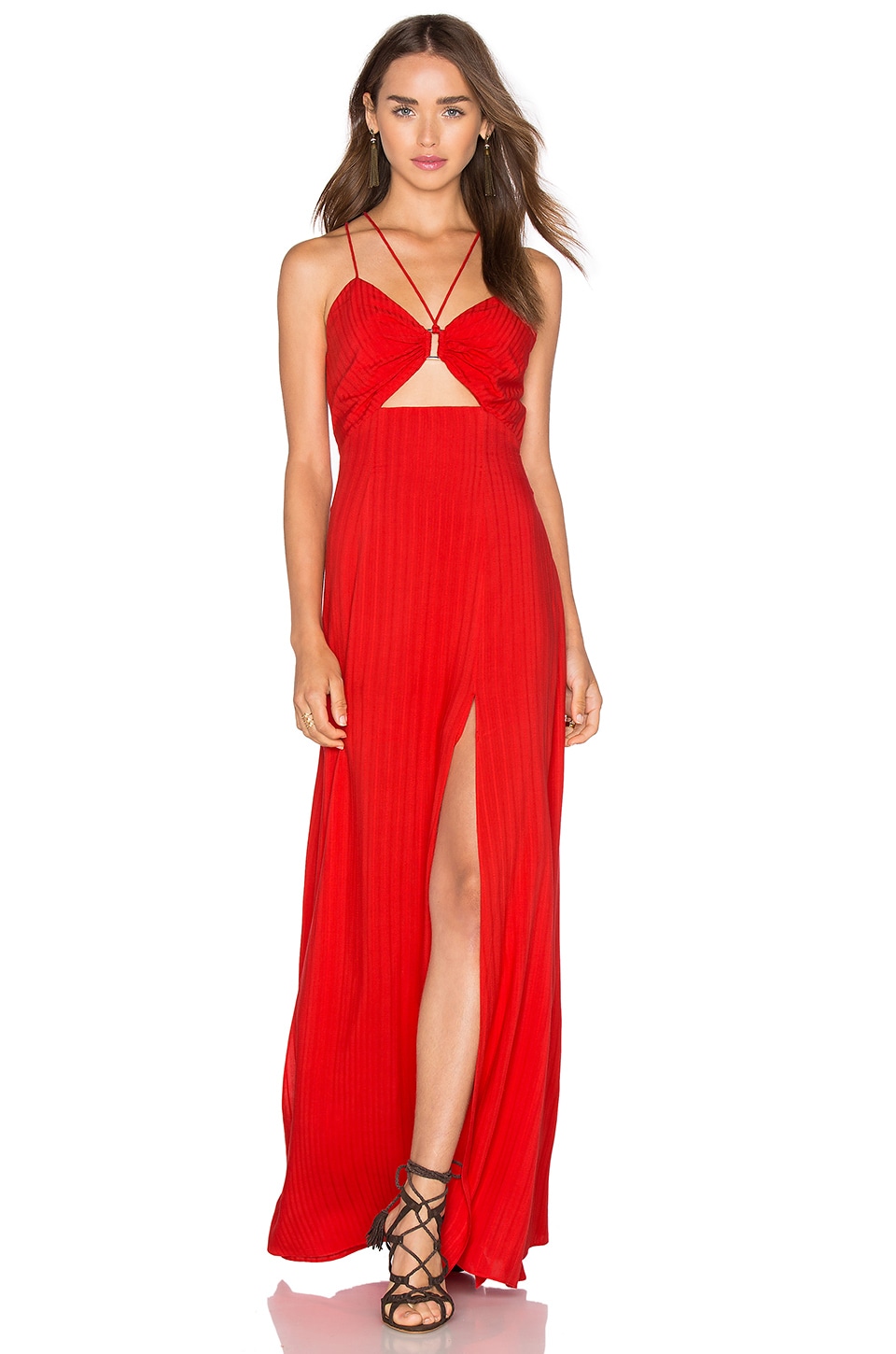 MAJORELLE Georgia Maxi Dress in Red | REVOLVE