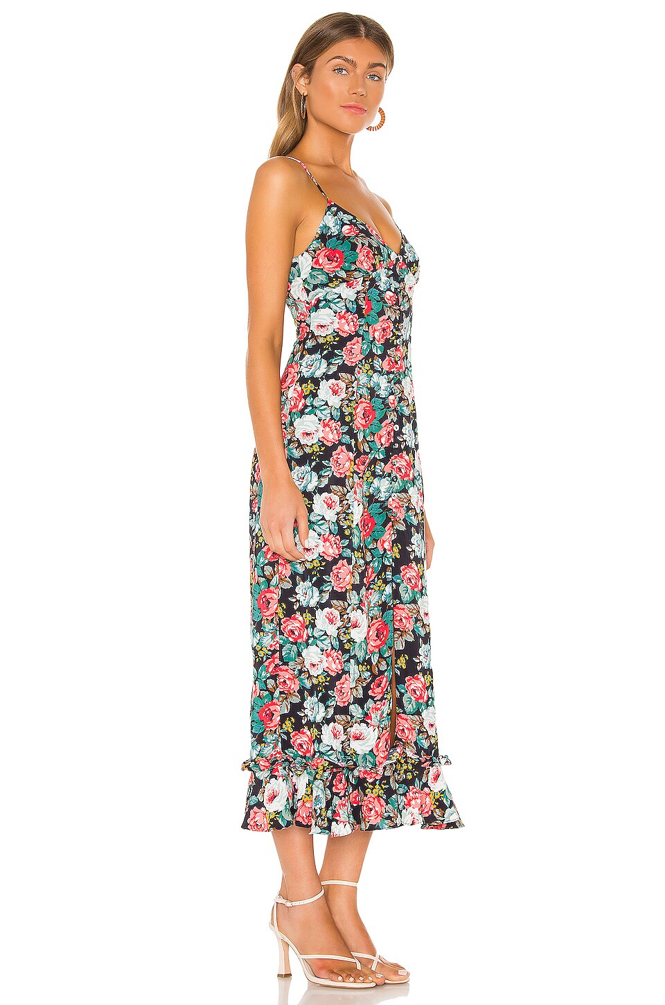 MAJORELLE Quincy Midi Dress in Spring Multi REVOLVE