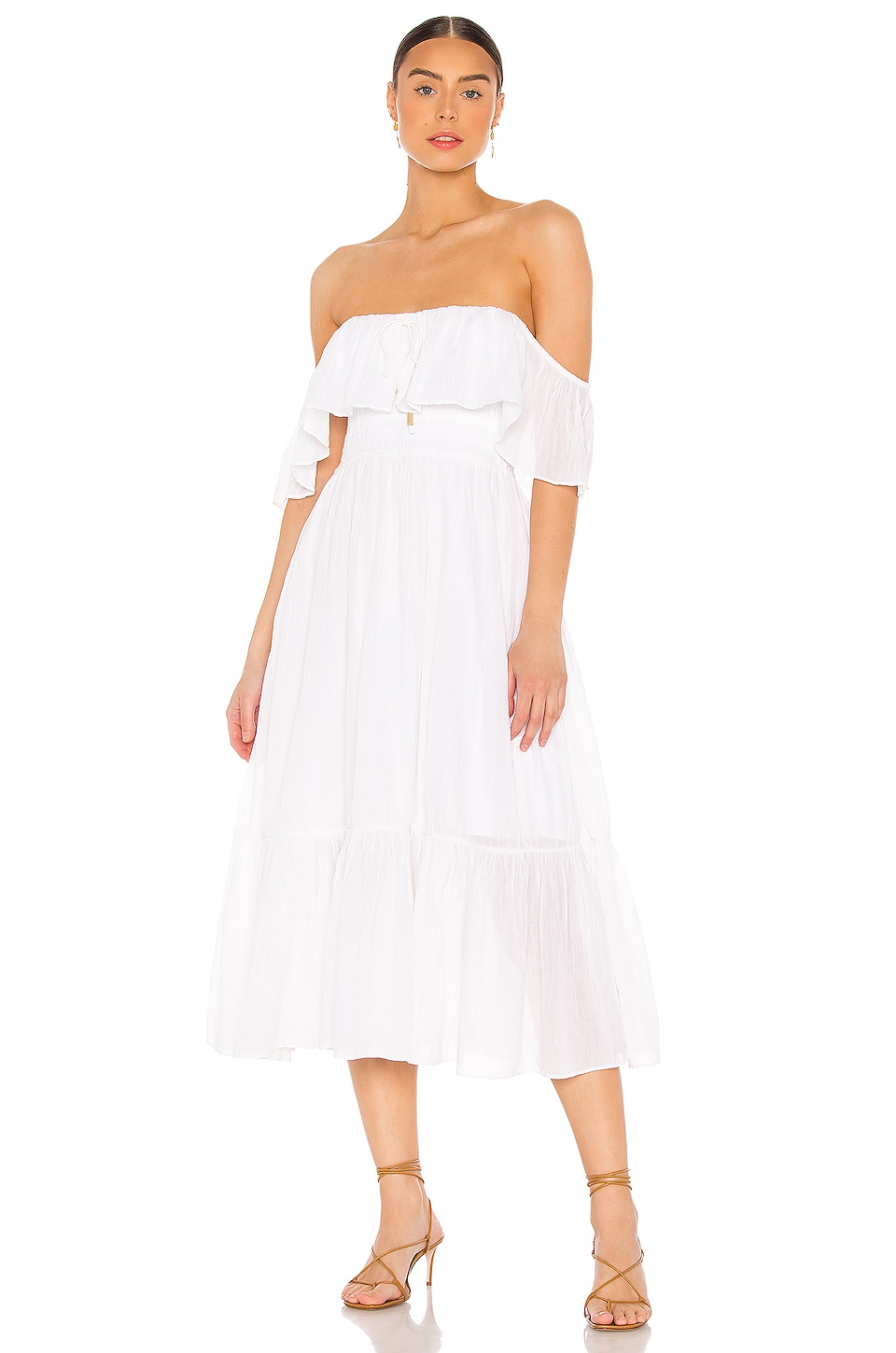 revolve white midi dress