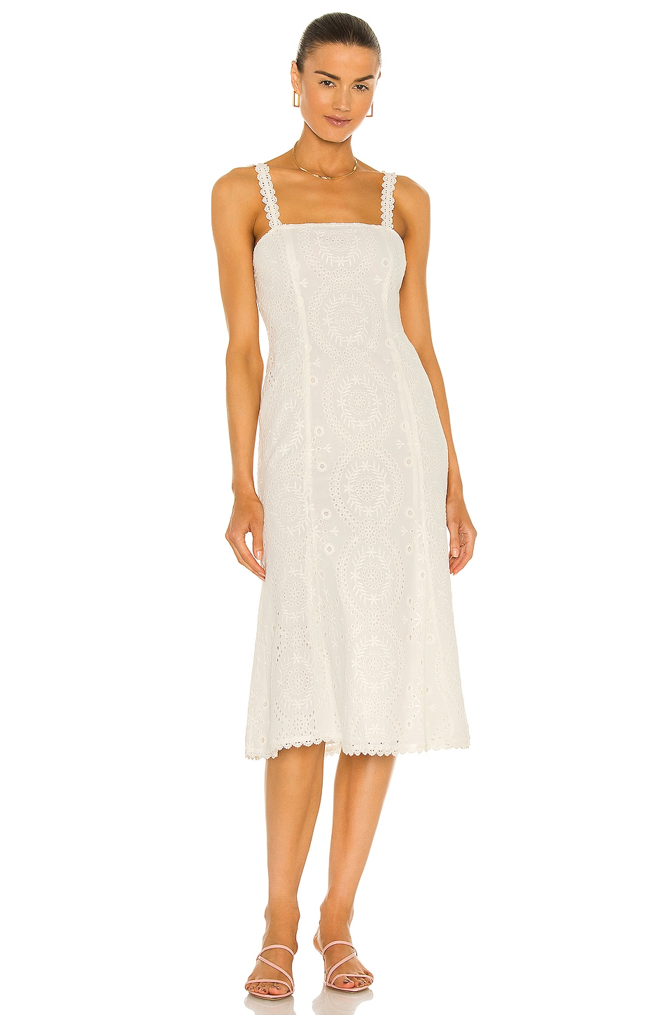 revolve white midi dress