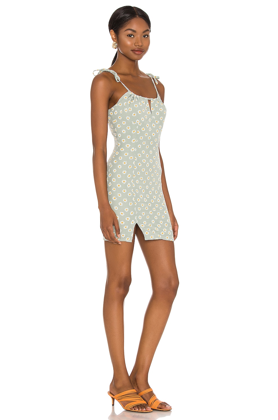MAJORELLE Tina Mini Dress in Sage Floral