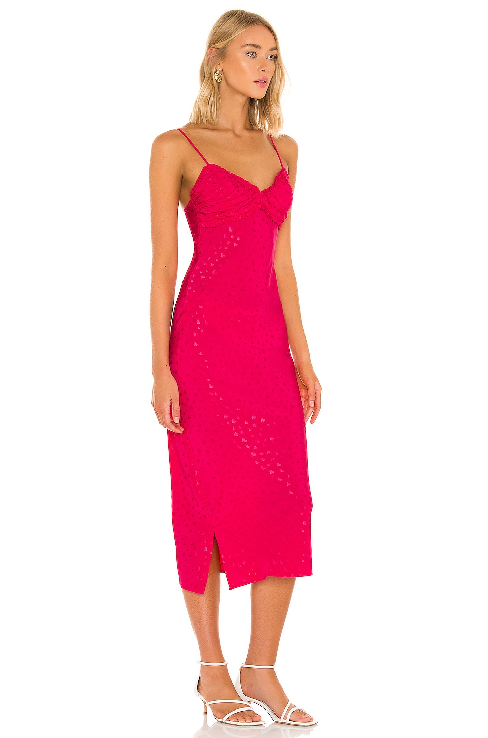 MAJORELLE Sharona Midi Dress in Pink