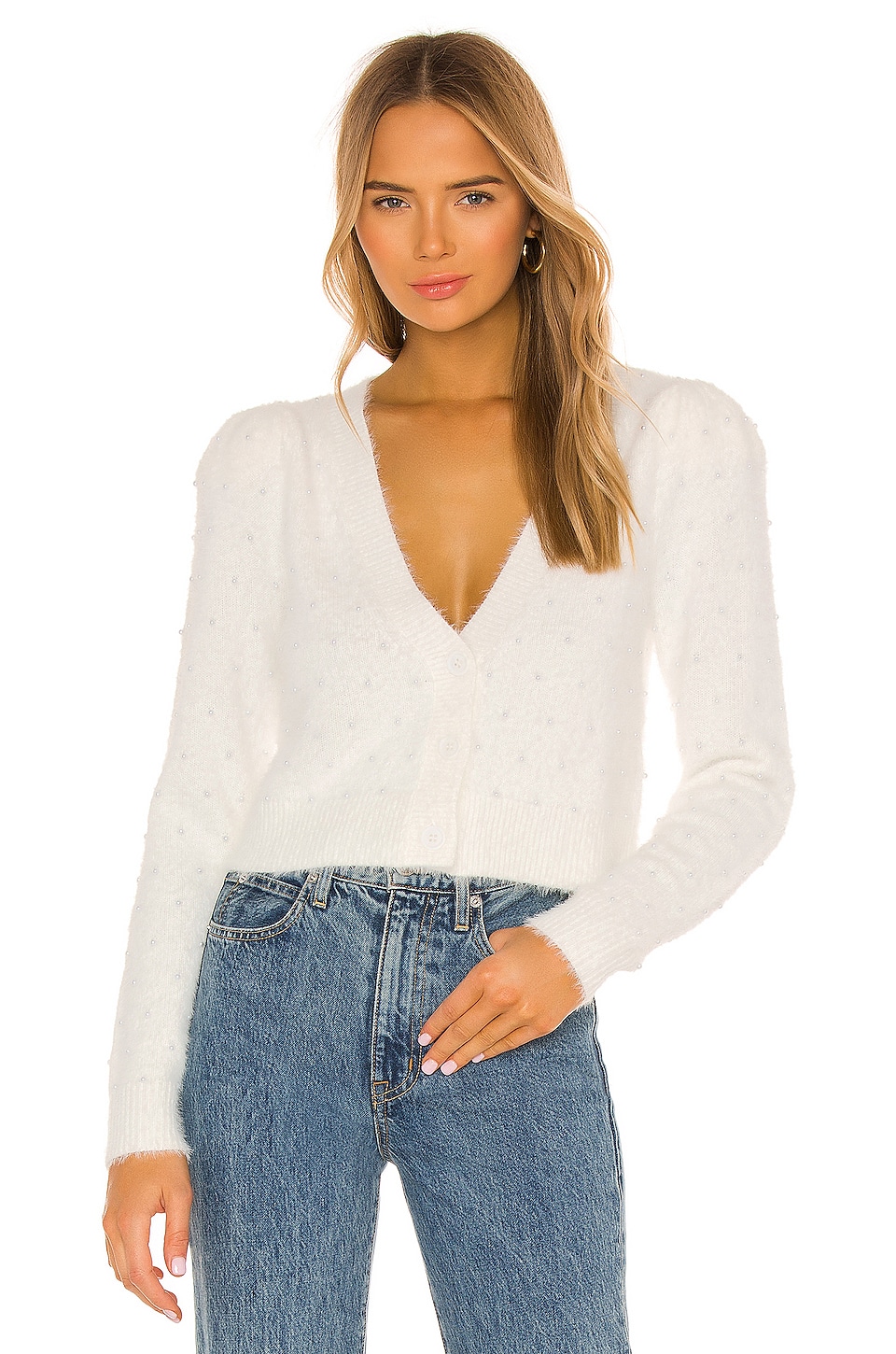 MAJORELLE Vivica Cardigan in Cream | REVOLVE