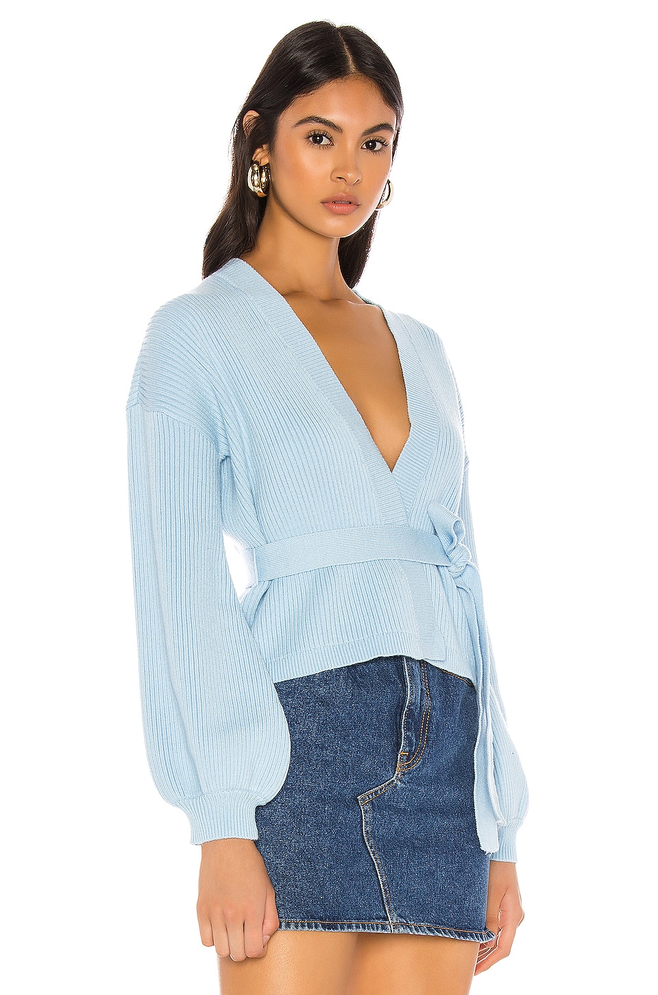 MAJORELLE Reena Cardigan in Baby Blue