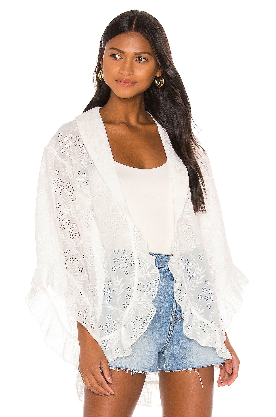 MAJORELLE Faria Kimono in White | REVOLVE