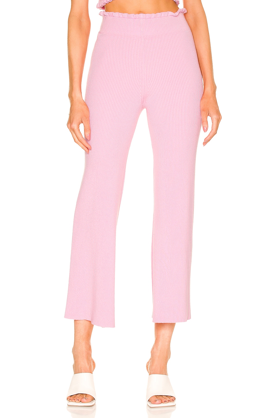 Bardot Polly Faux Leather Pant in Hot Pink
