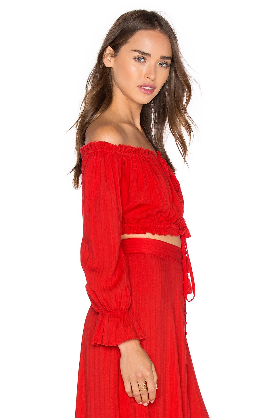 MAJORELLE Sangria Top in Red