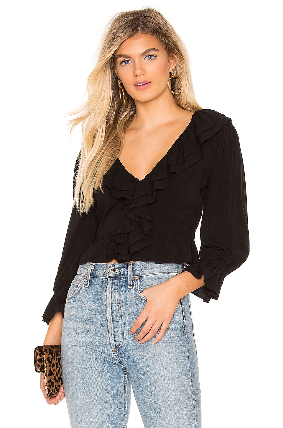 MAJORELLE Alliah Top in Black | REVOLVE