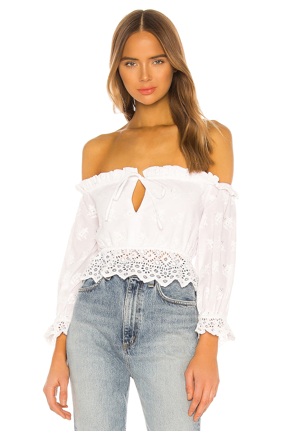 MAJORELLE Laurel Top in White | REVOLVE