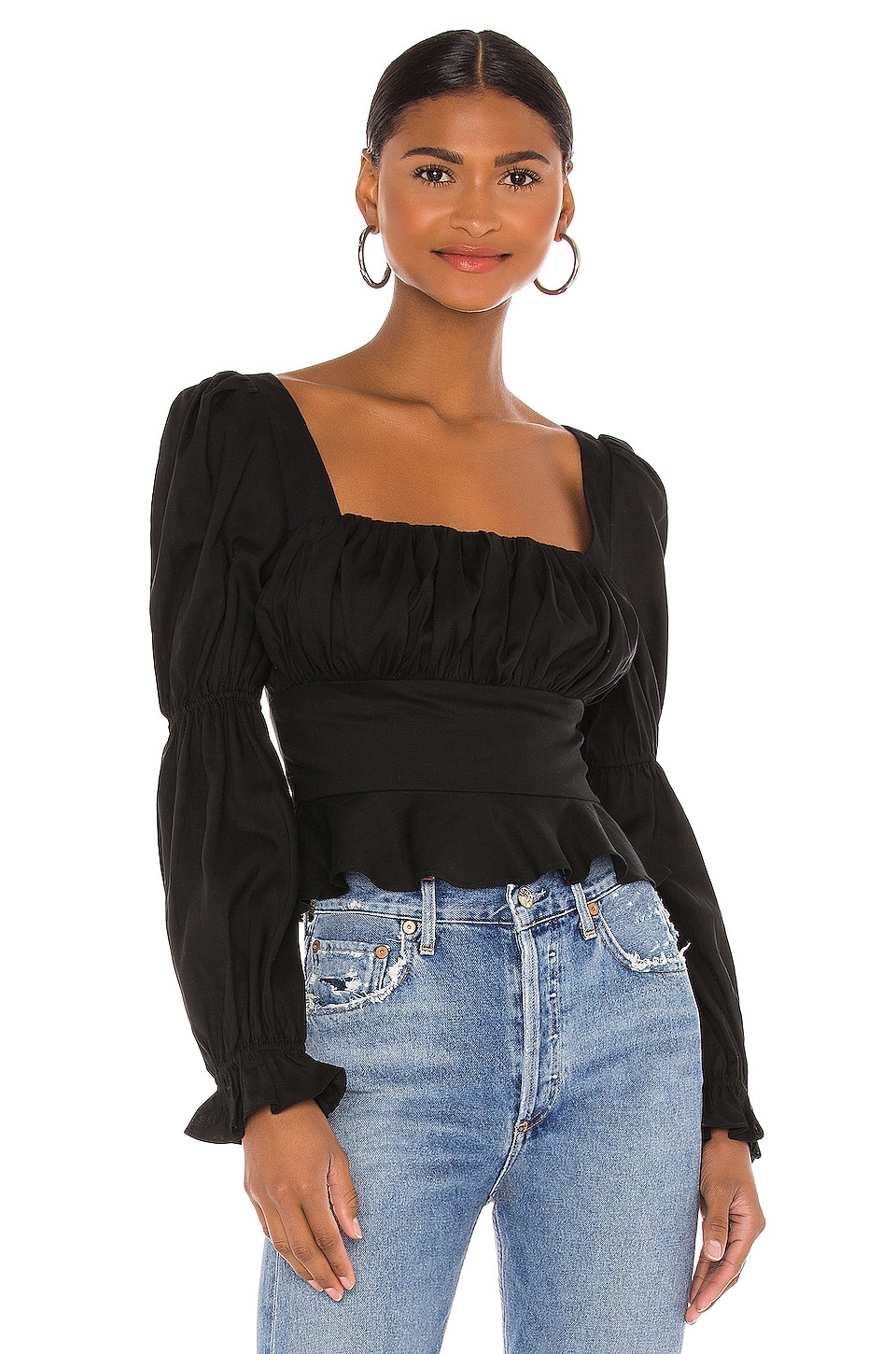 MAJORELLE Preston Top in Black | REVOLVE