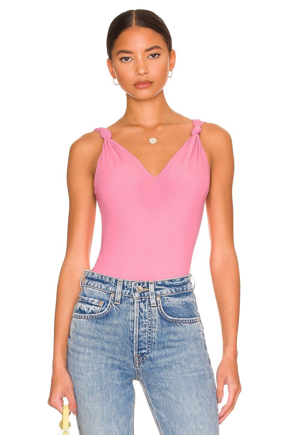 revolve pink bodysuit