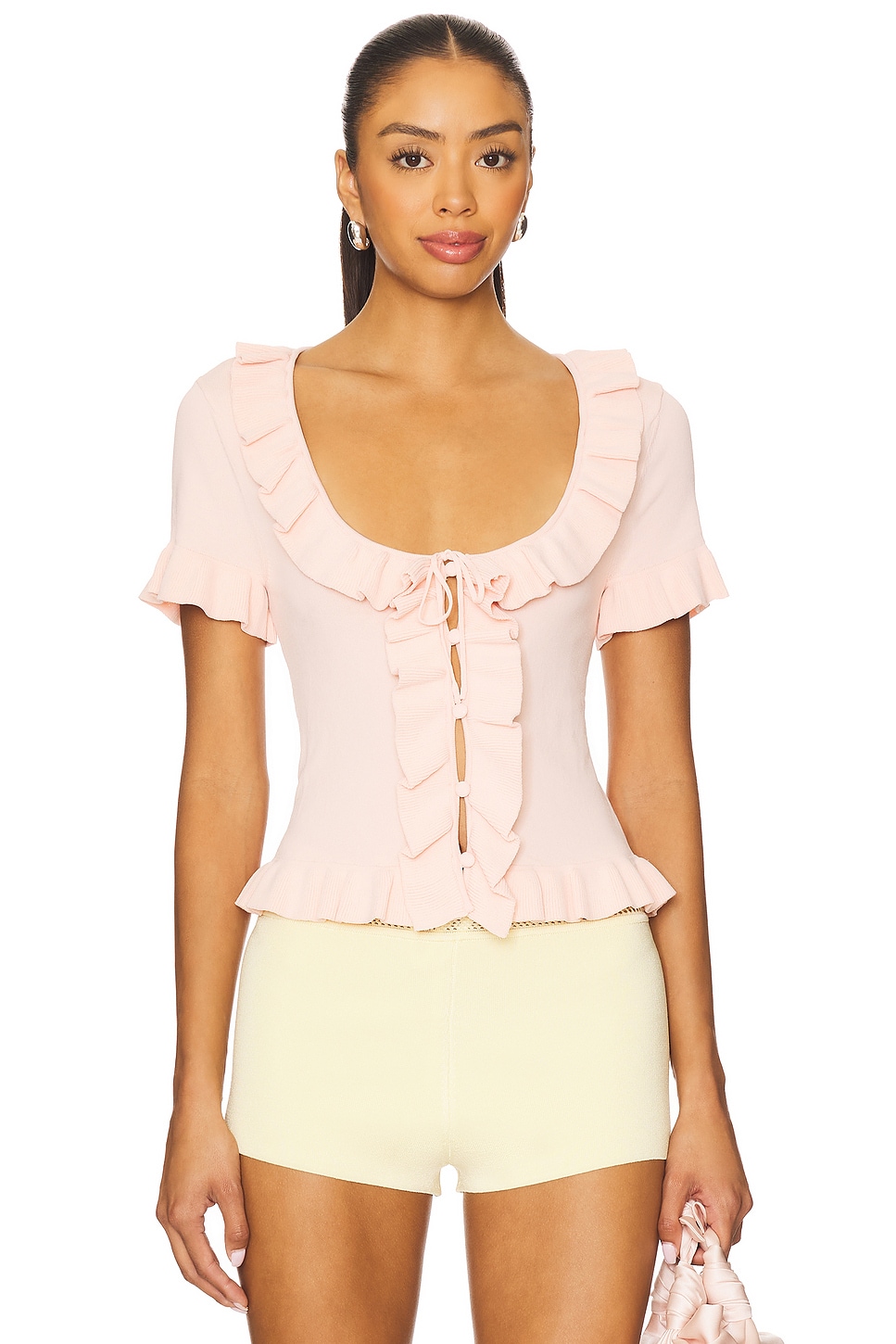Kaomi Ruffle Knit Top