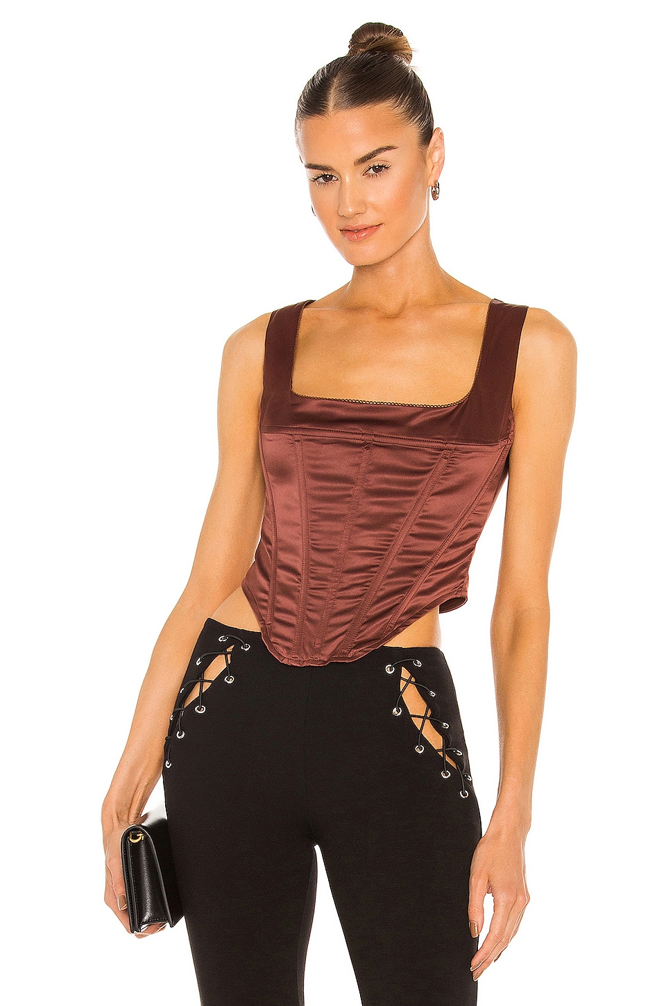 Image 1 of Campbell Corset in Brown