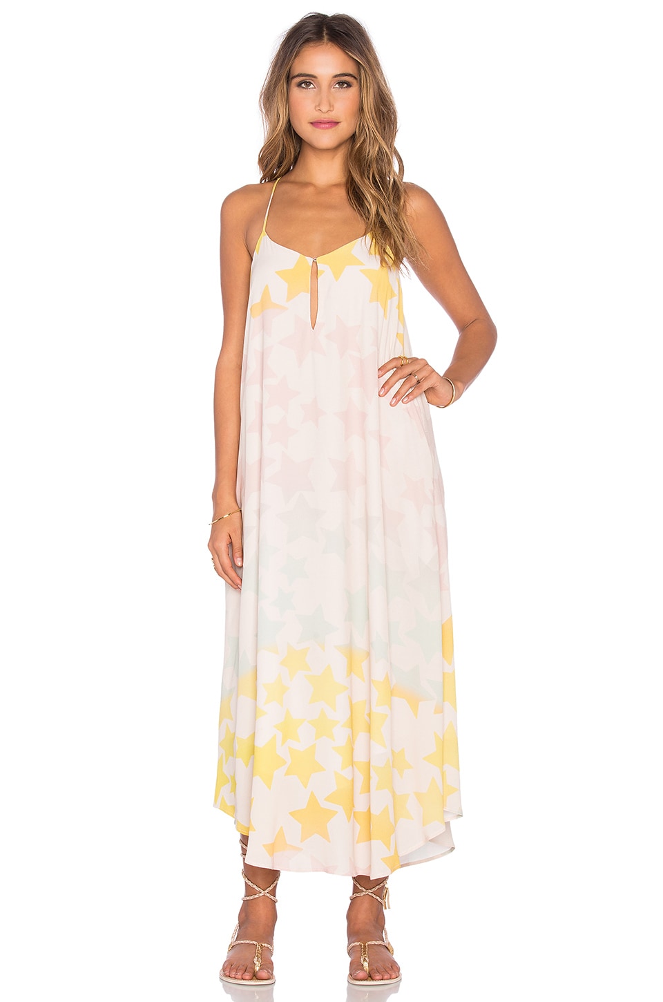 mara hoffman midi dress