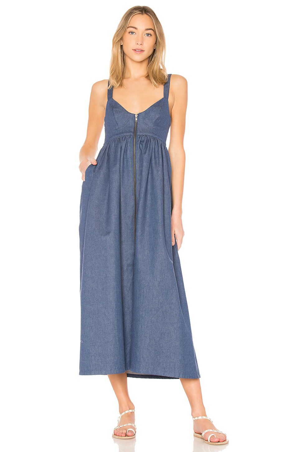 mara hoffman midi dress