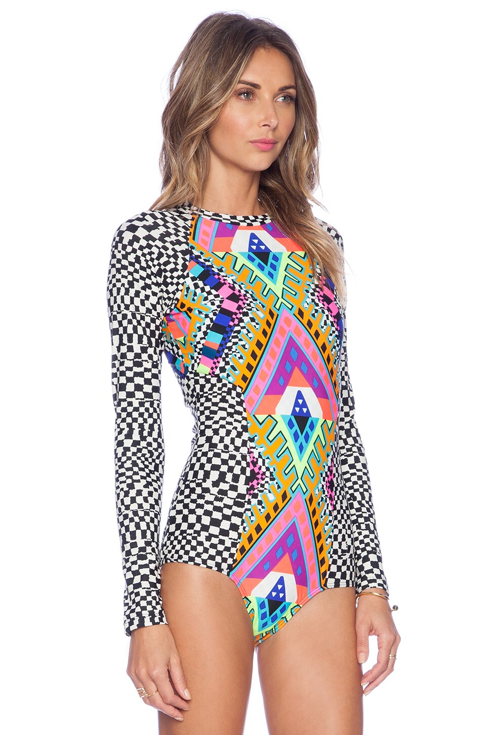 Mara Hoffman Surf Suit in Horizon White REVOLVE