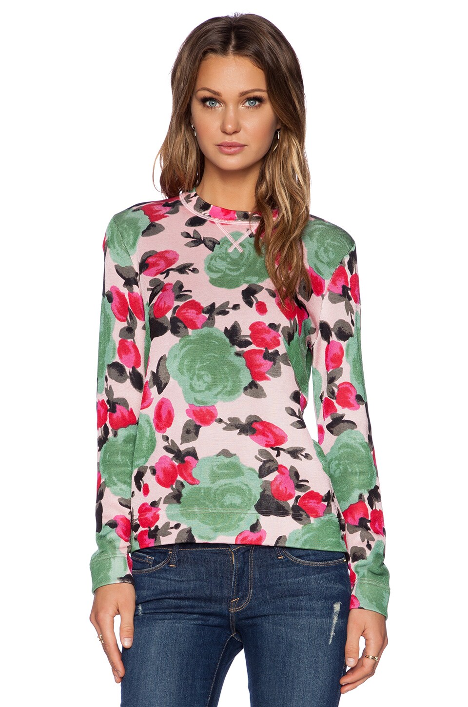 Marc Jacobs Jerrie Rose Printed Sweater 