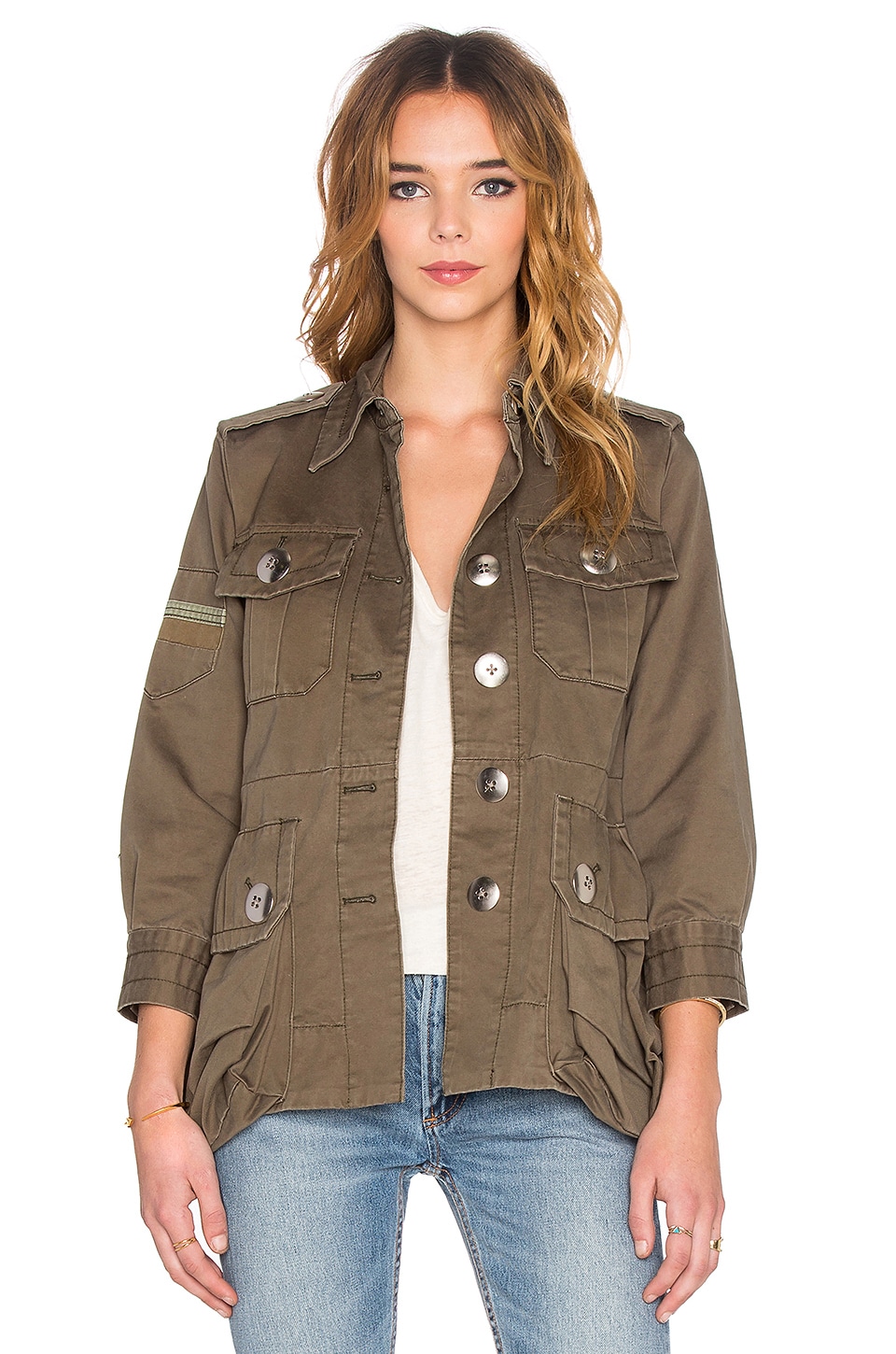 Marc by Marc Jacobs Cotton Twill Military Jacket in Sully Green | REVOLVE