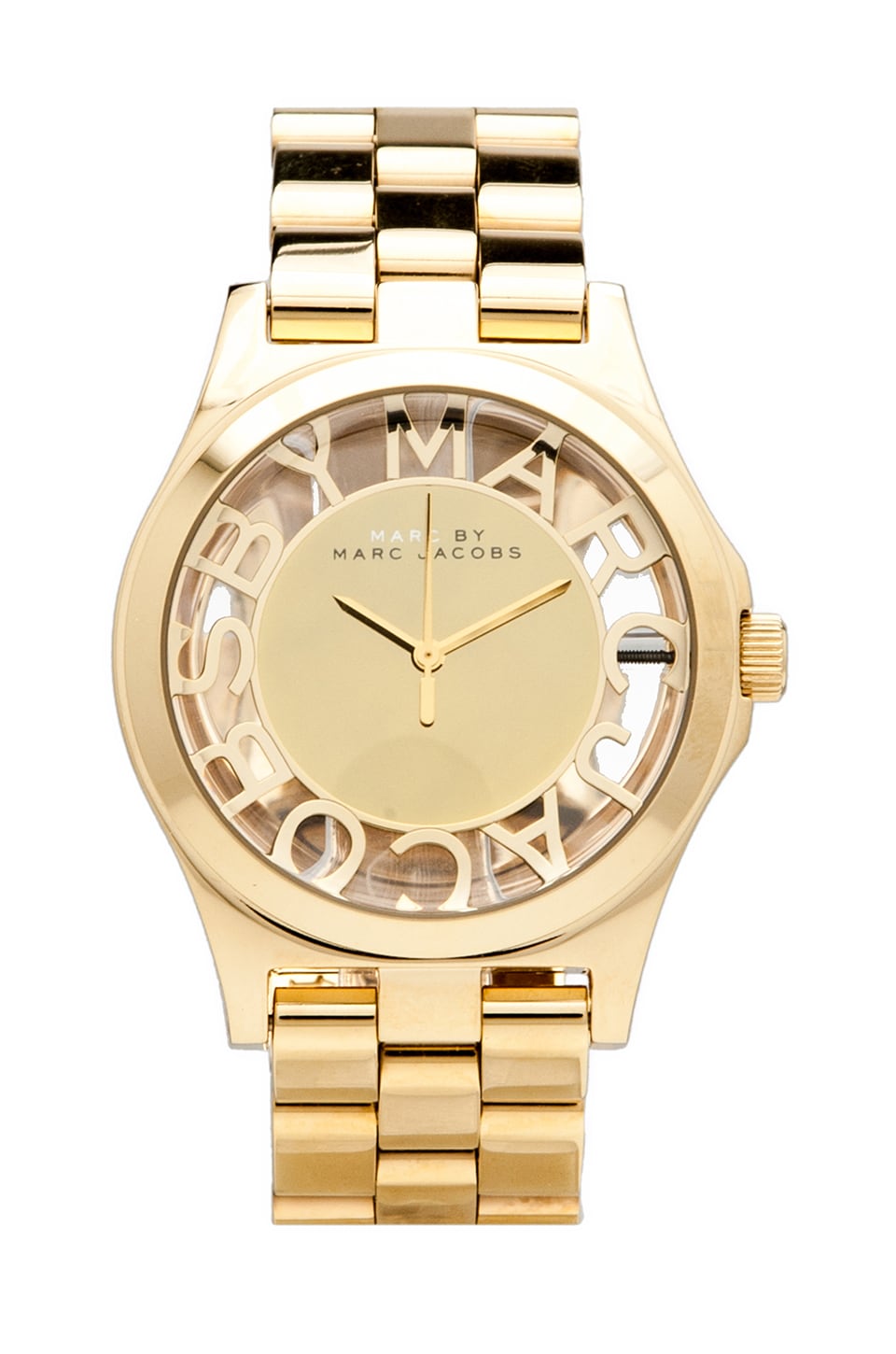 Marc jacobs discount skeleton watch gold