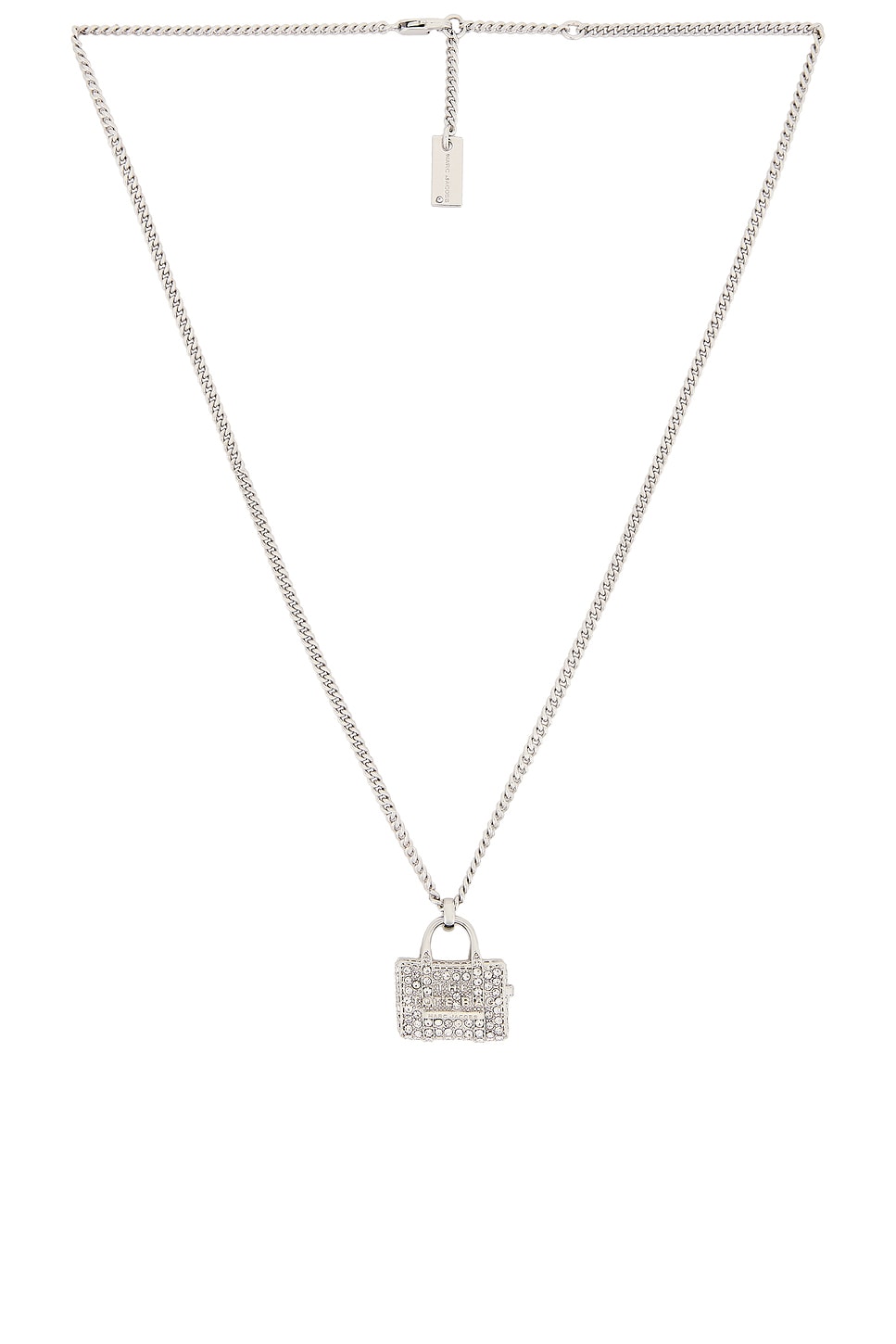 ネックレス・ペンダント The Pave Tote Necklace - Marc Jacobs - l - Silver Marc Jacobs The Pavé Tote Bag Necklace | Silver | FARFETCH CA