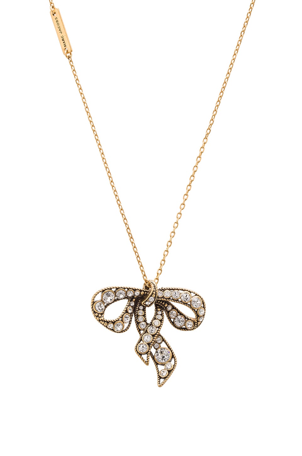 marc jacobs bow necklace