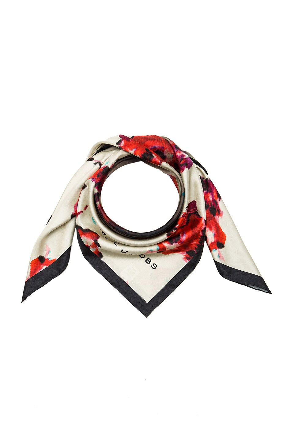 Marc Jacobs Brocade Floral Scarf in Antique White Multi