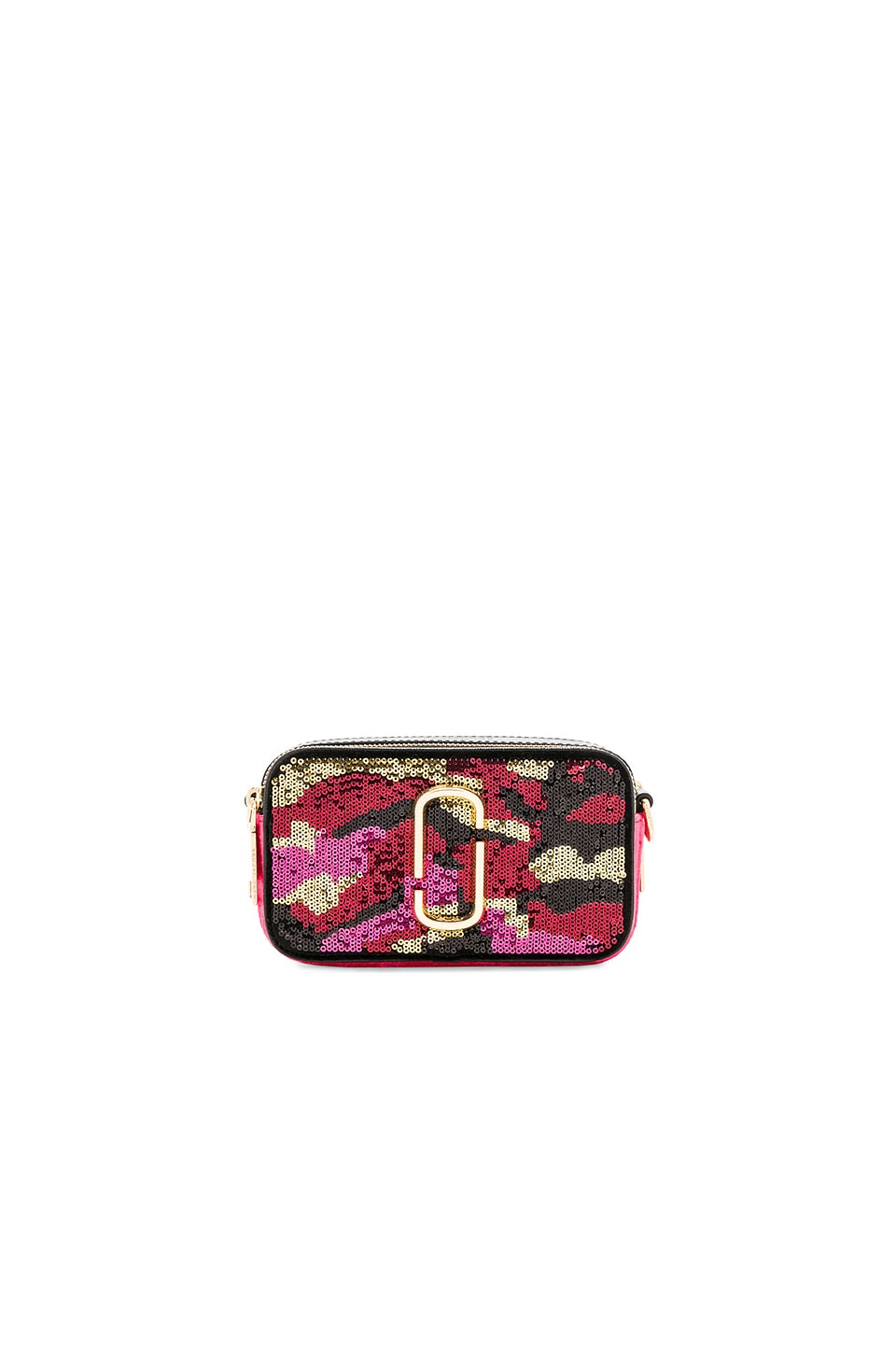 Camo Sequin Snapshot Camera Bag