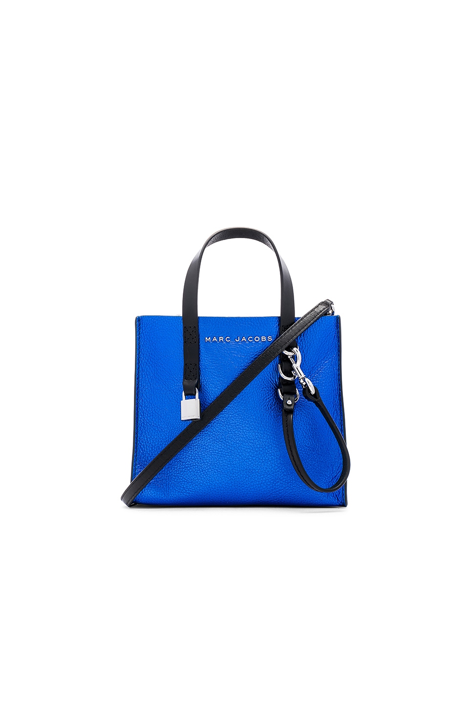 MARC JACOBS MARC JACOBS MINI GRIND BAG IN BLUE.,MARJ-WY386