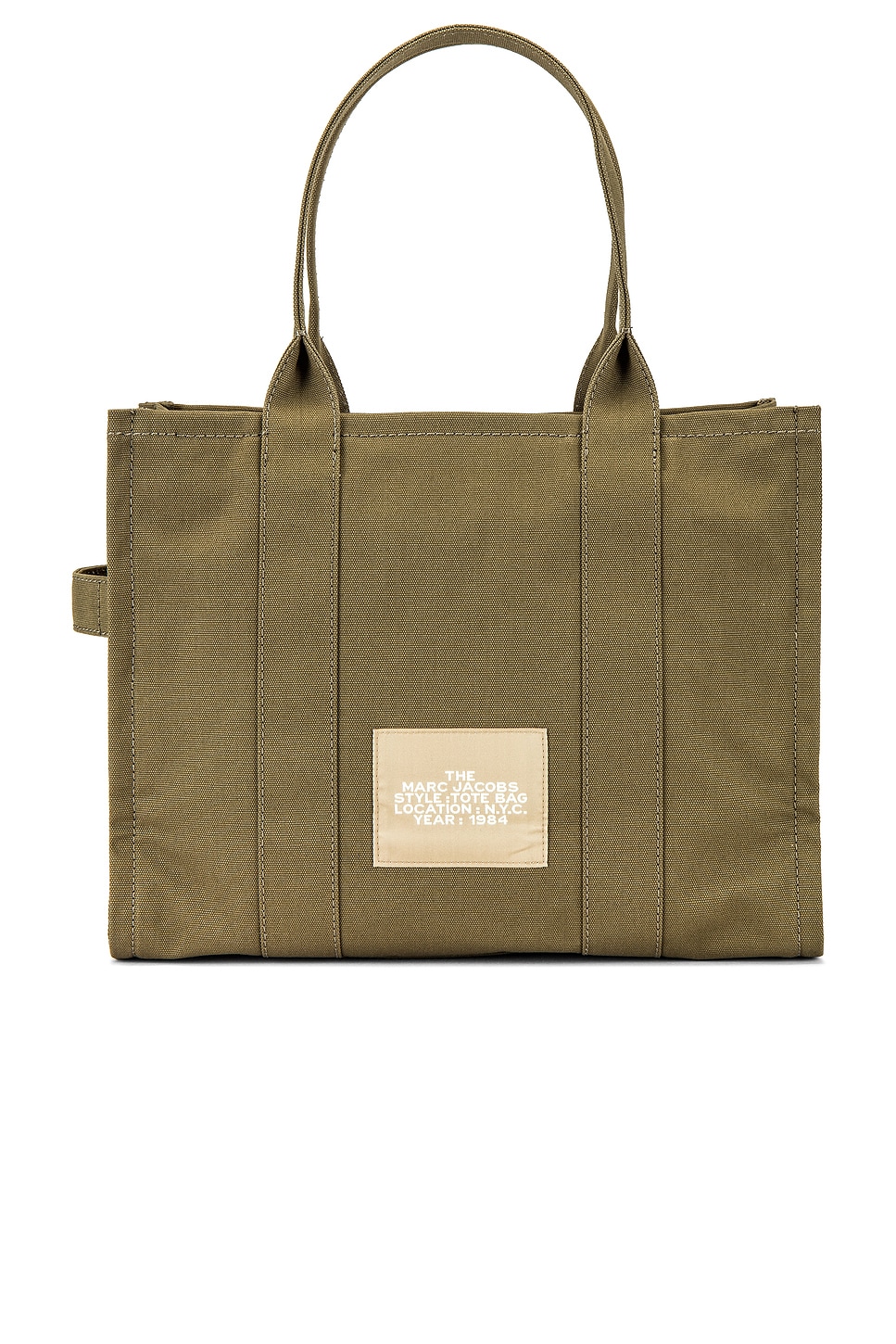 marc jacobs the small traveler tote bag slate green