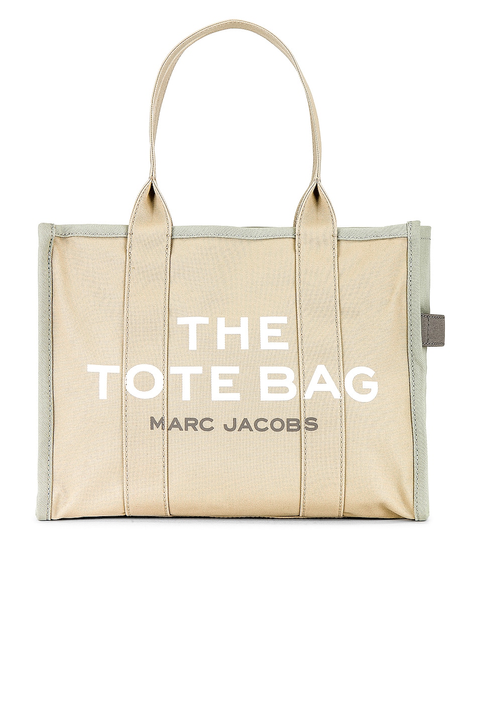 Image 1 of The Colorblock Large Tote Bag in Beige Multi